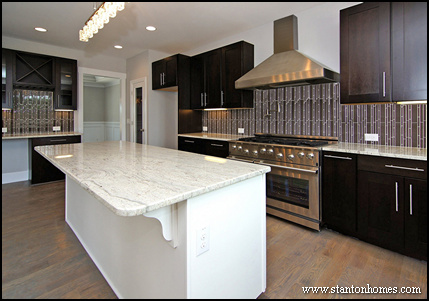 Dark Cabinets Light Granite Dark Kitchen Cabinets With Light