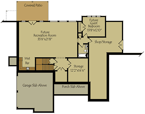  One  story  floor plans  with basements 